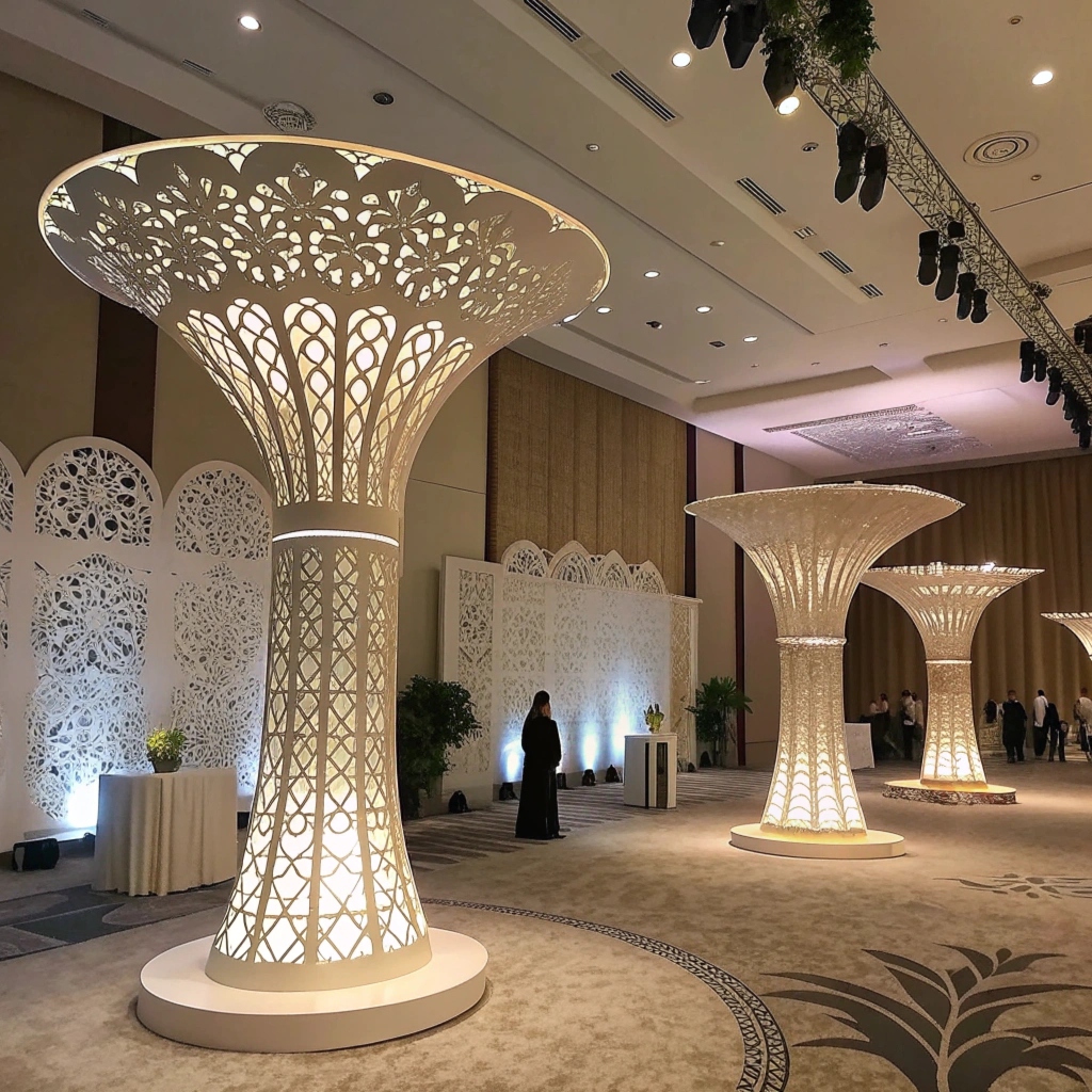 Decorative elements arrangement