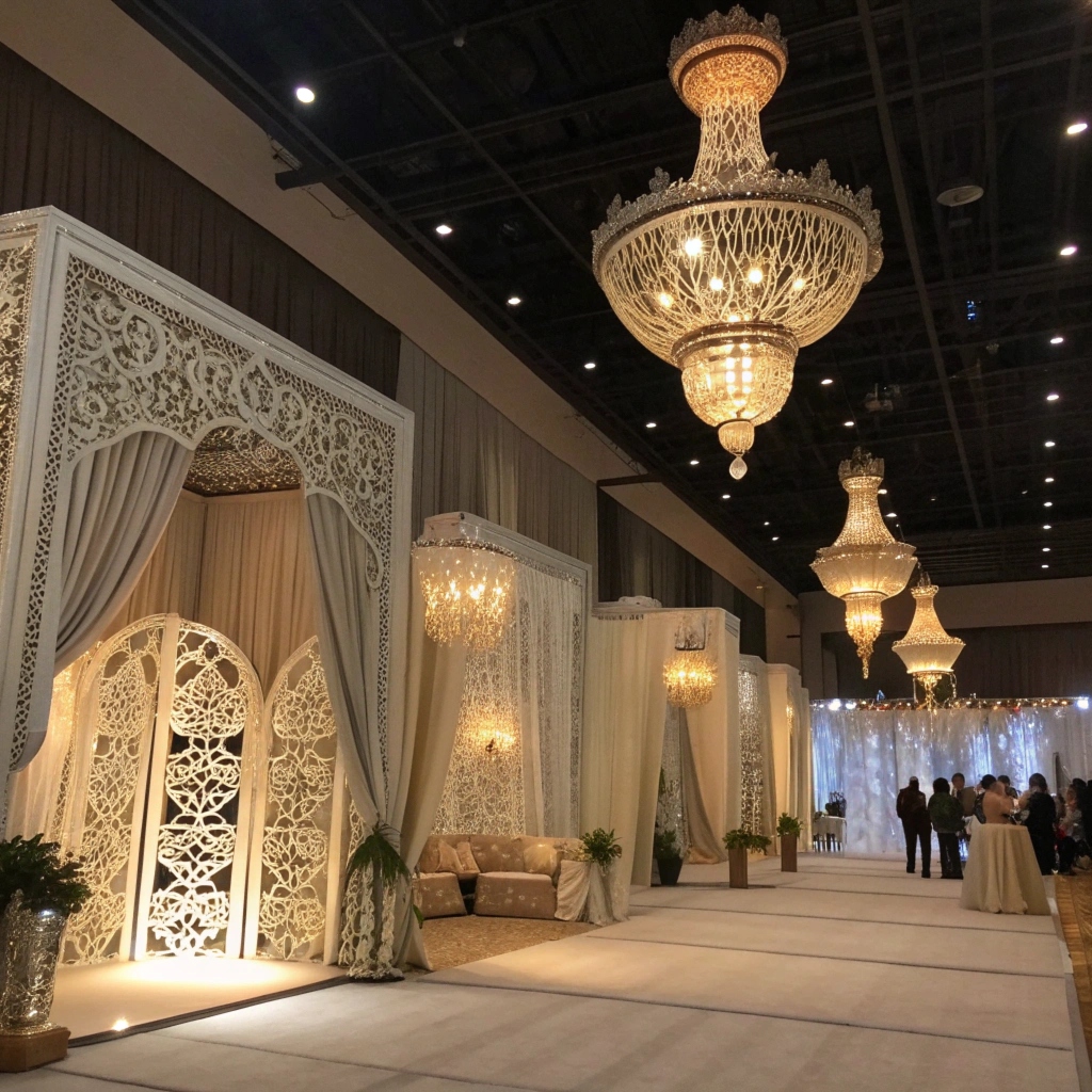 Decorative installation details and textures