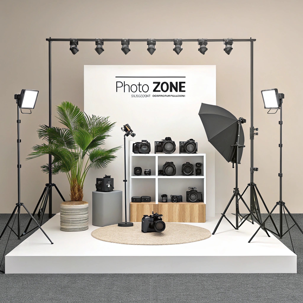 Balloon arrangement and decorative elements